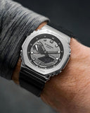 ⌚ G-Shock GM2100 – Premium 7AA Collection – High-Demand Silver Metal Edition